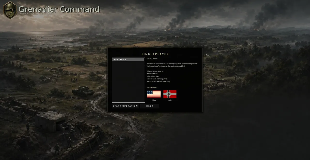 Grenadier Command screenshot 1