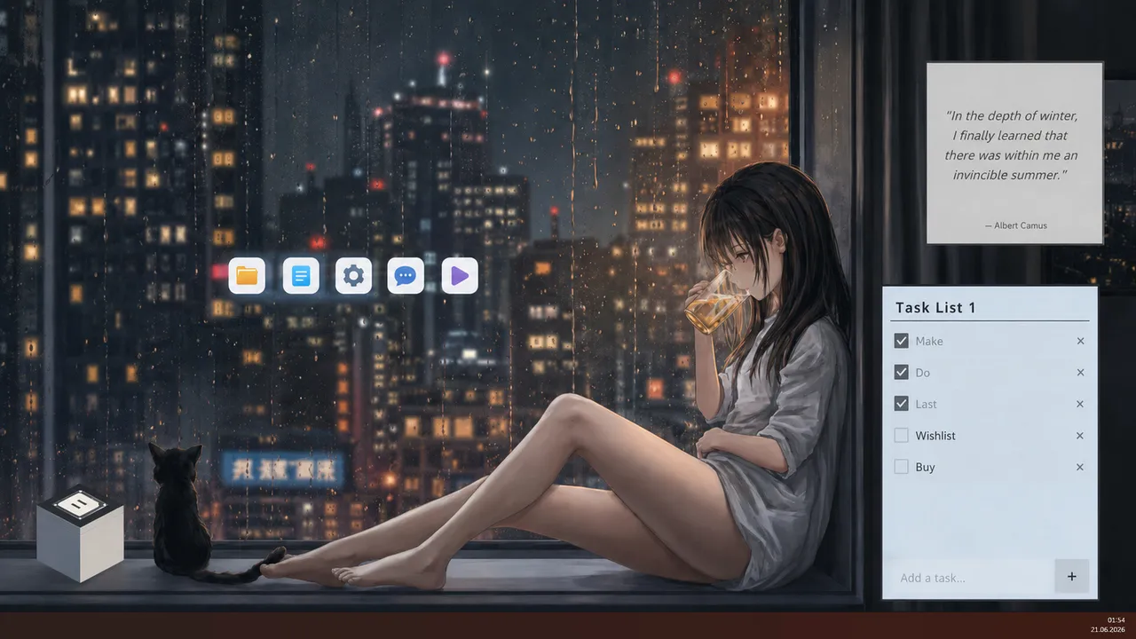 Minimalist Desktop screenshot 1