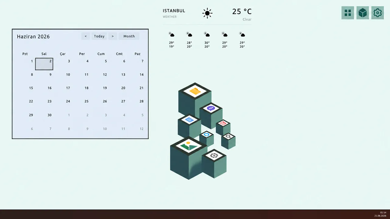 Minimalist Desktop screenshot 2