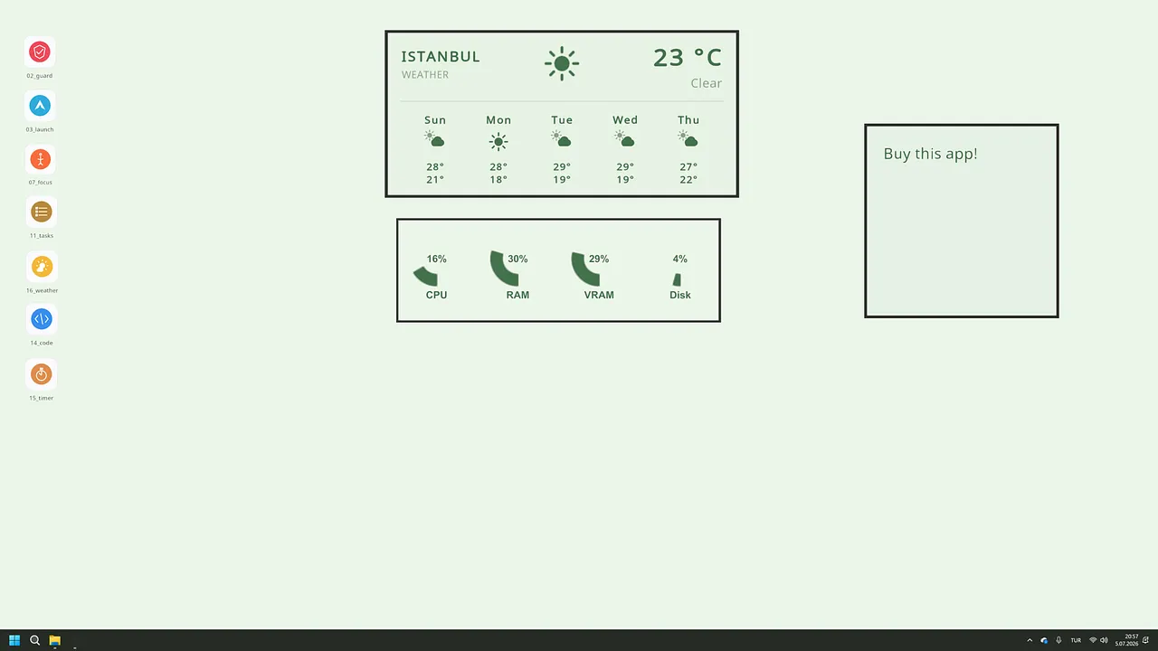 Minimalist Desktop screenshot 3
