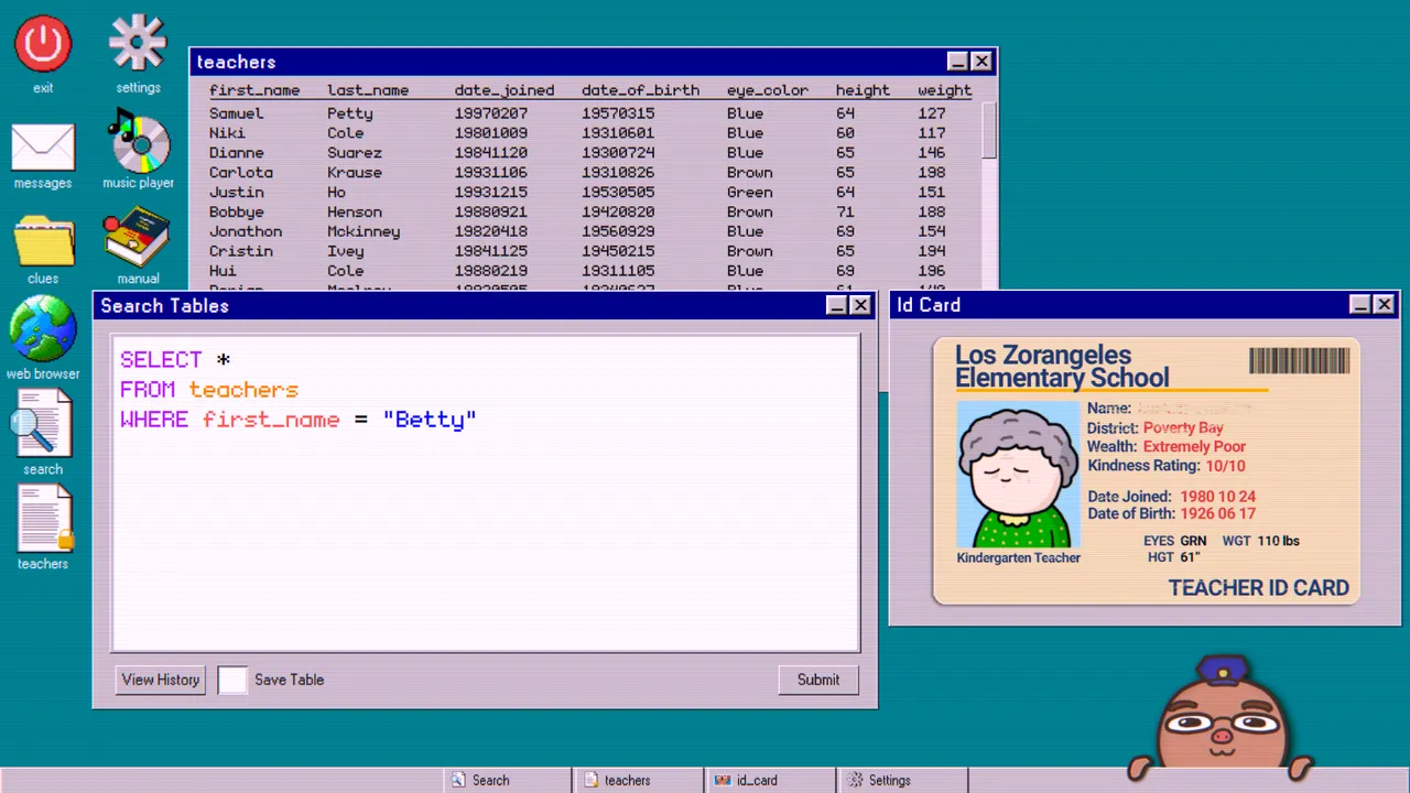 Database Detective: Minor Crimes Division screenshot 1