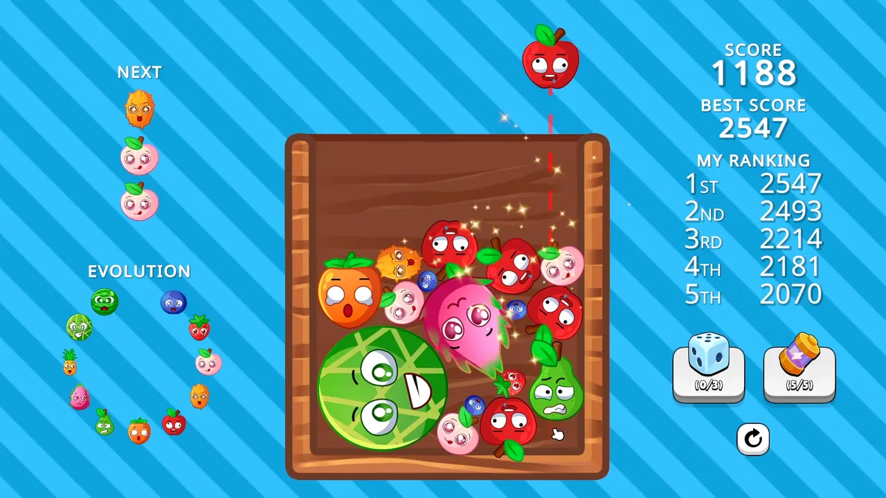Suika Evolution: Shake & Merge screenshot 4