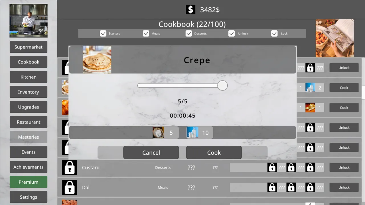 Professional Chef screenshot 1