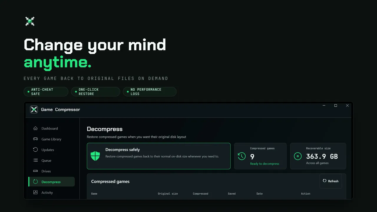 Game Compressor screenshot 4