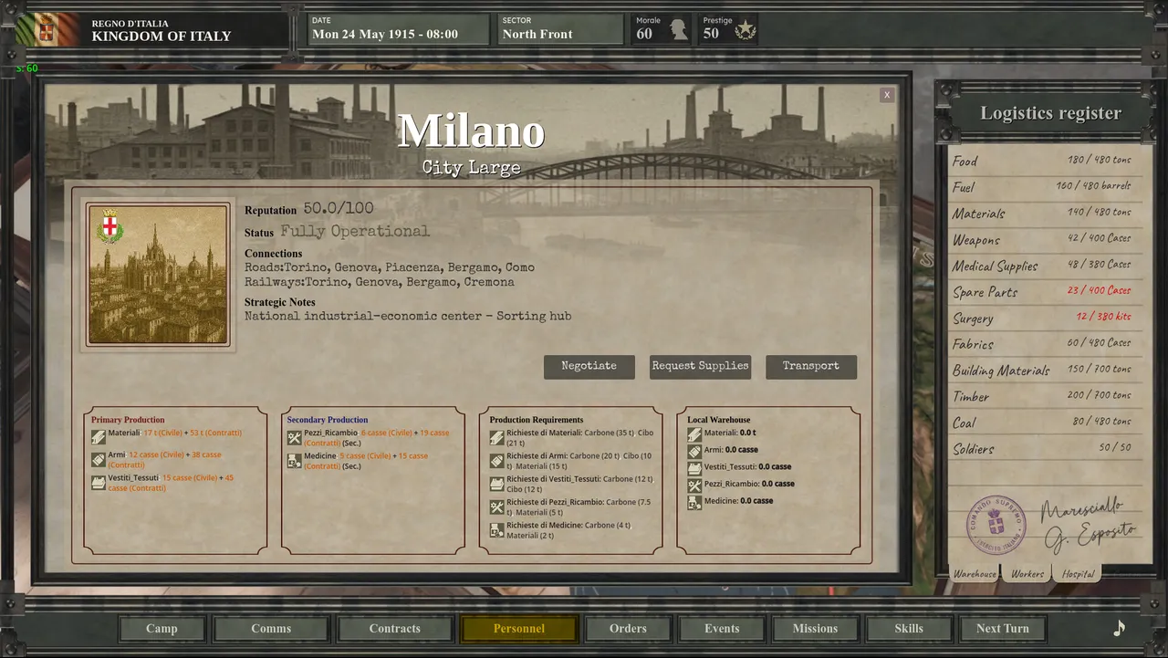 Italia 1915–1918 : Great War Logistics screenshot 6