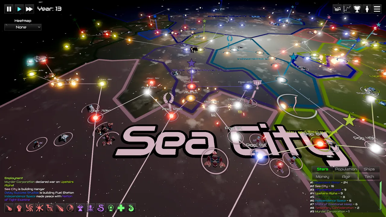 GalactiWar - Empire Simulator screenshot 1