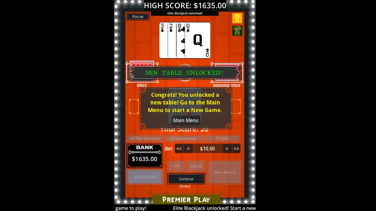 Blackjack 2D: Dealer's Gambit screenshot 5