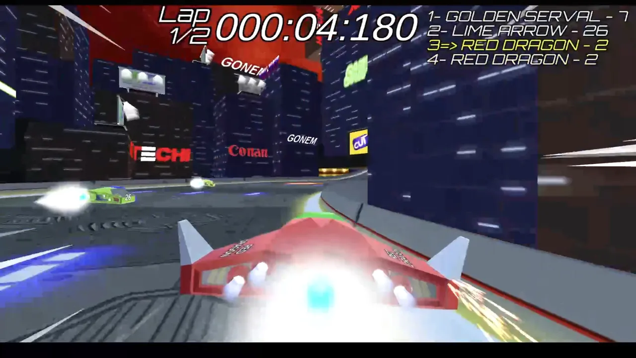 VORTEX-G: Anti-Gravity Racing & Track Editor screenshot 1