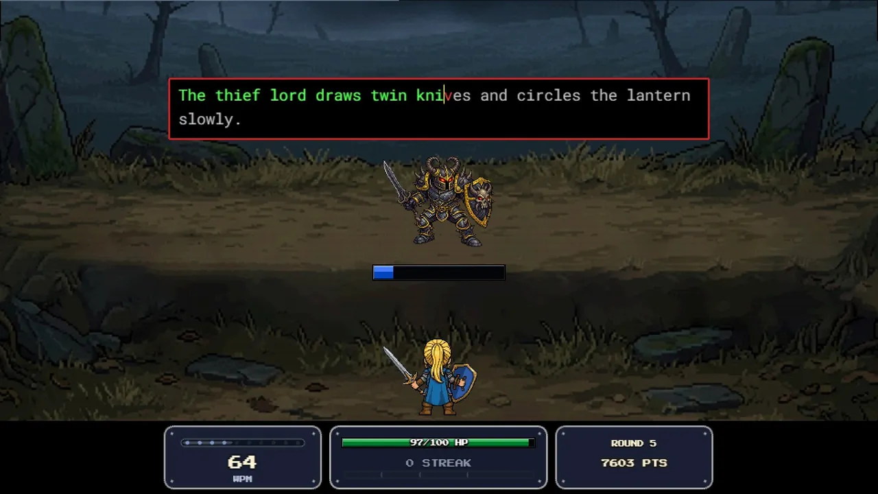 Keeb Quest: Typing Battles screenshot 2
