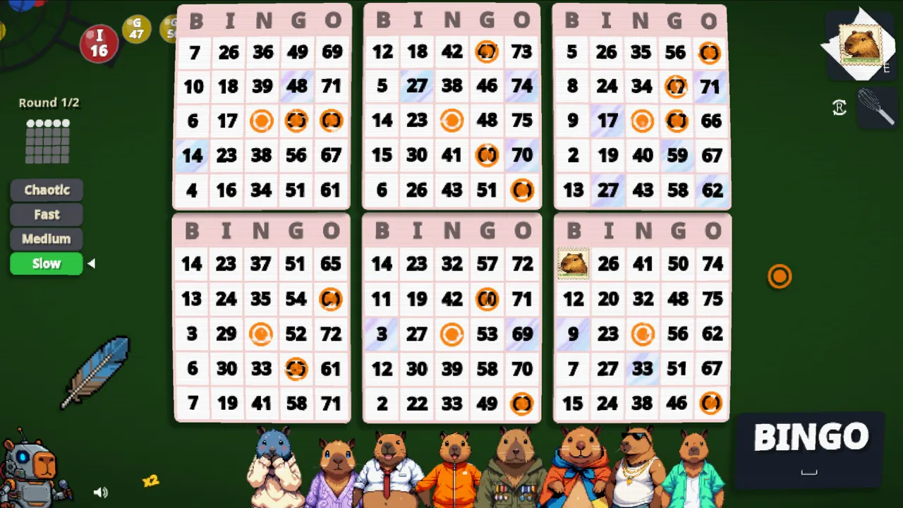 Capybara Bingo screenshot 1