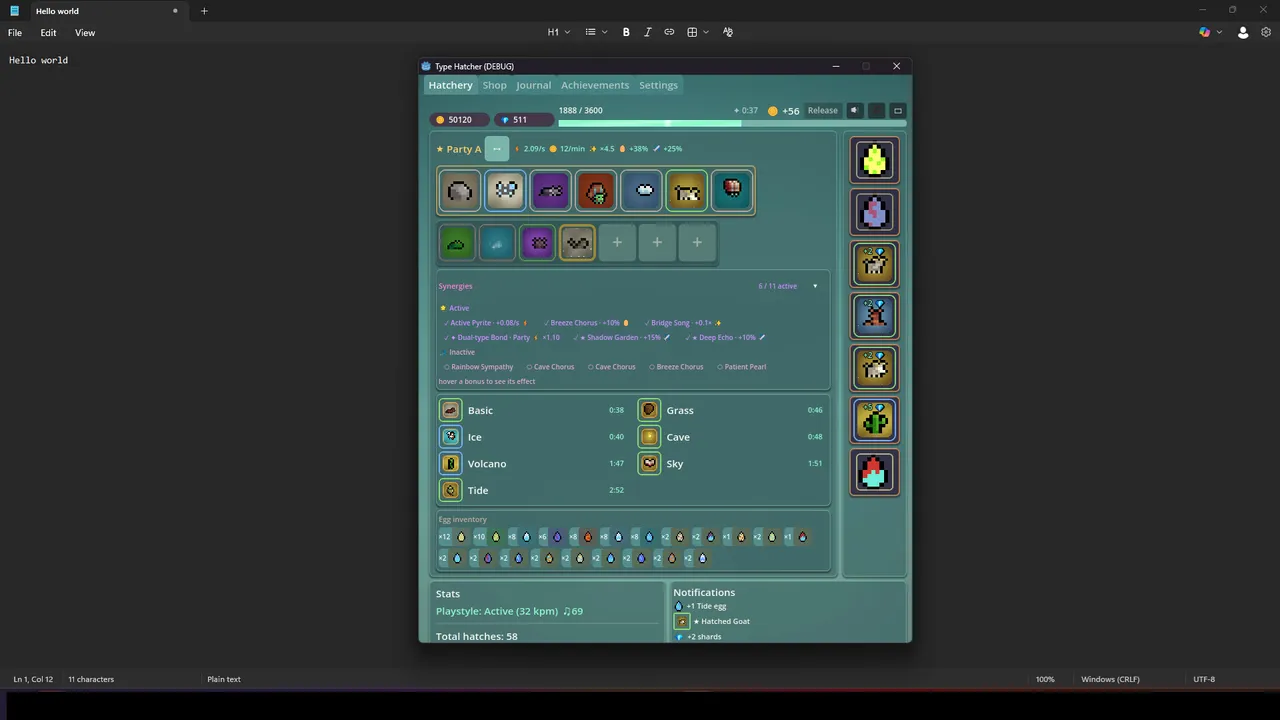 Type Hatcher screenshot 1
