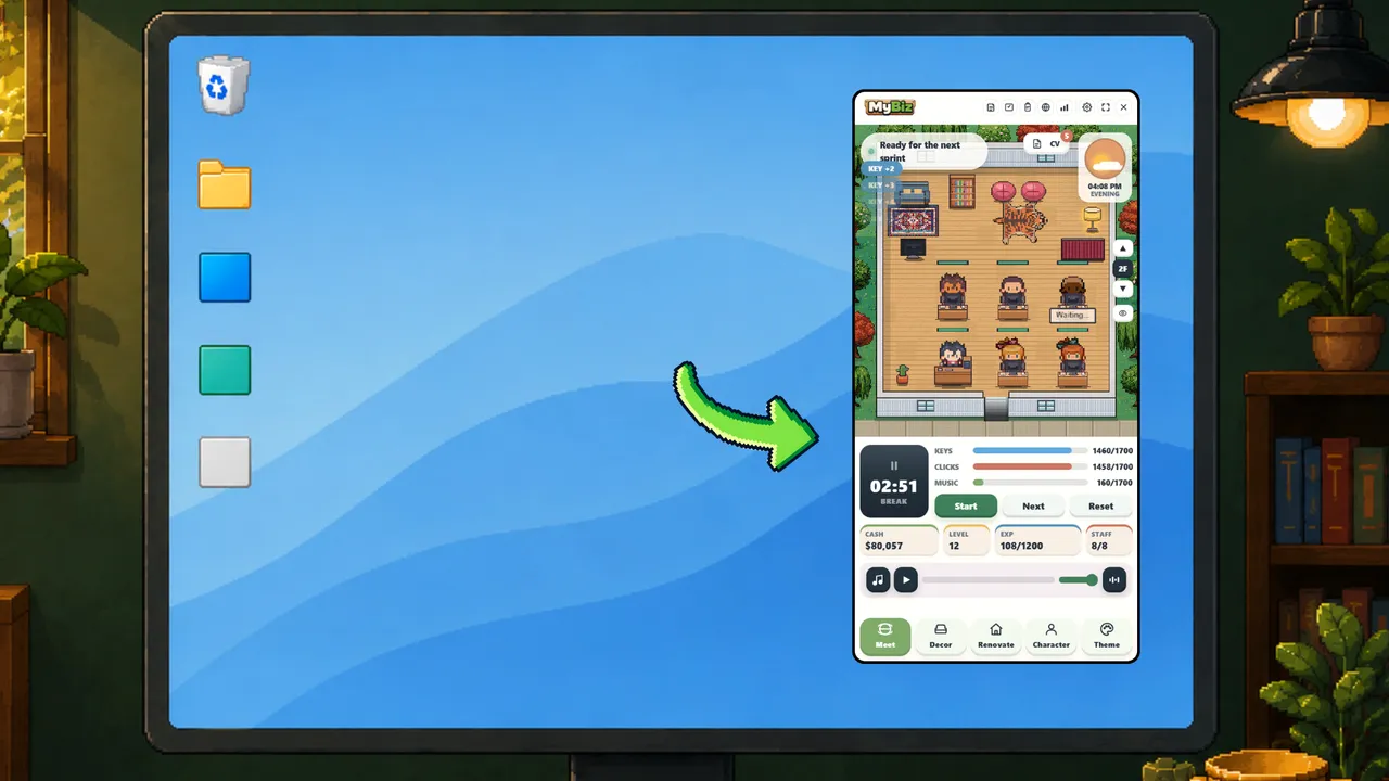 MyBiz: Pomodoro Desk Tycoon screenshot 1