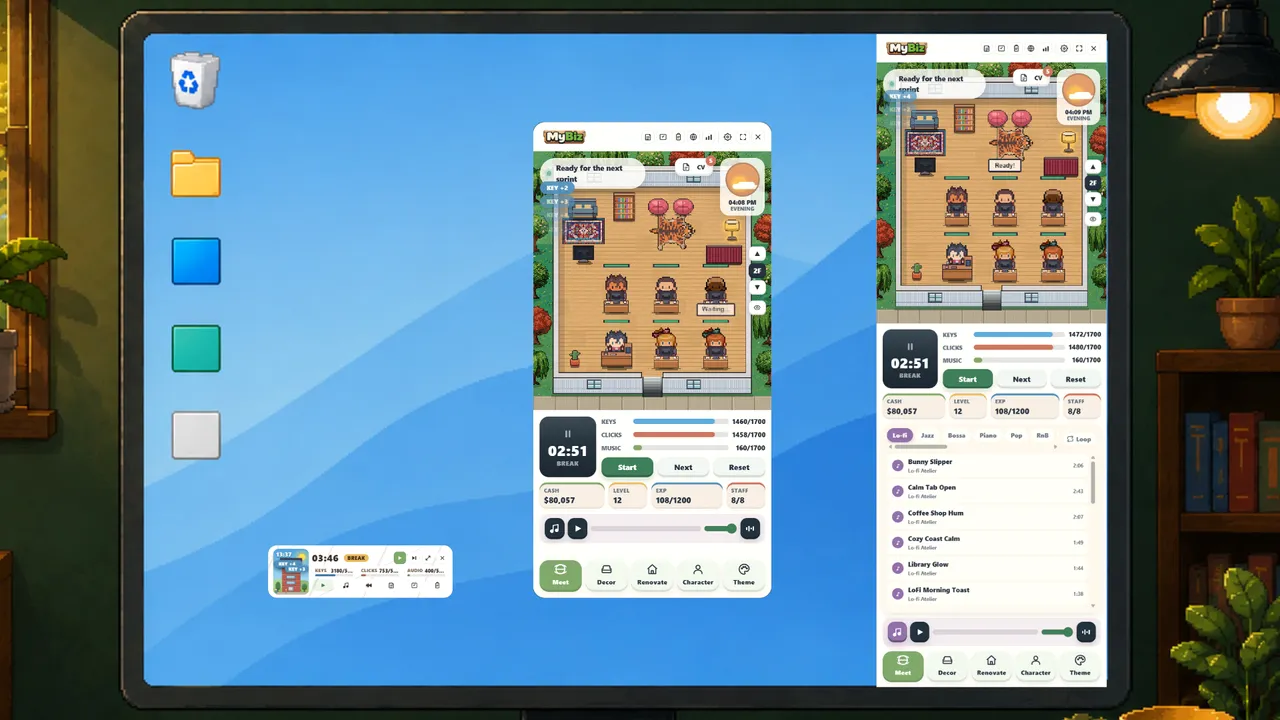 MyBiz: Pomodoro Desk Tycoon screenshot 2