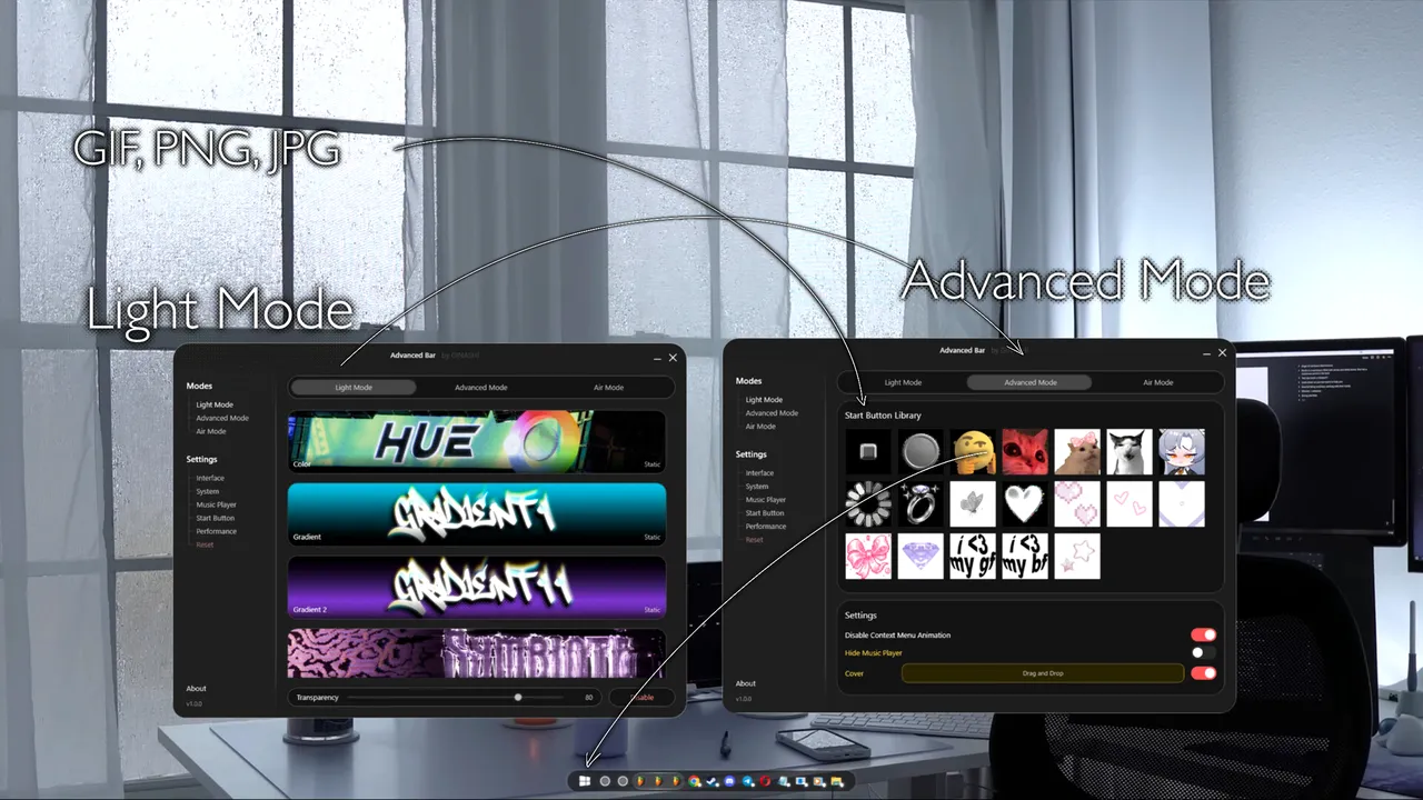 Advanced Bar screenshot 2