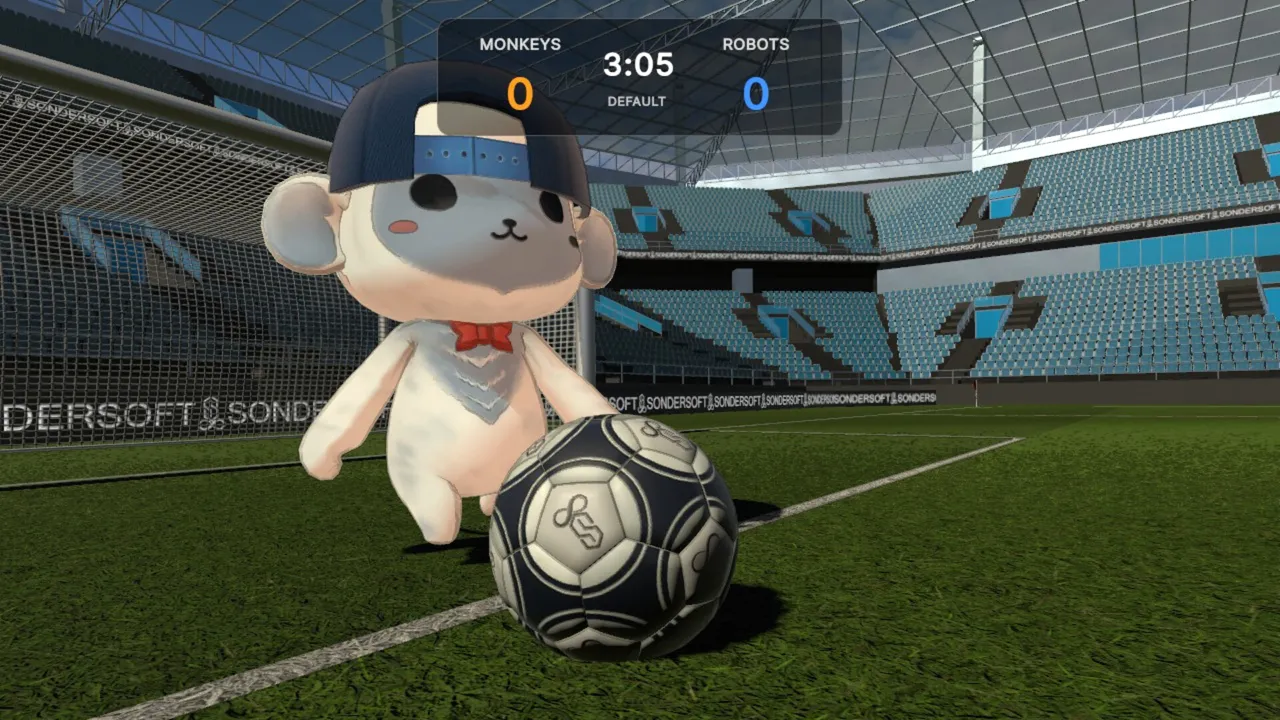 SonderSoft Soccer: Monkeys VS Robots! screenshot 1