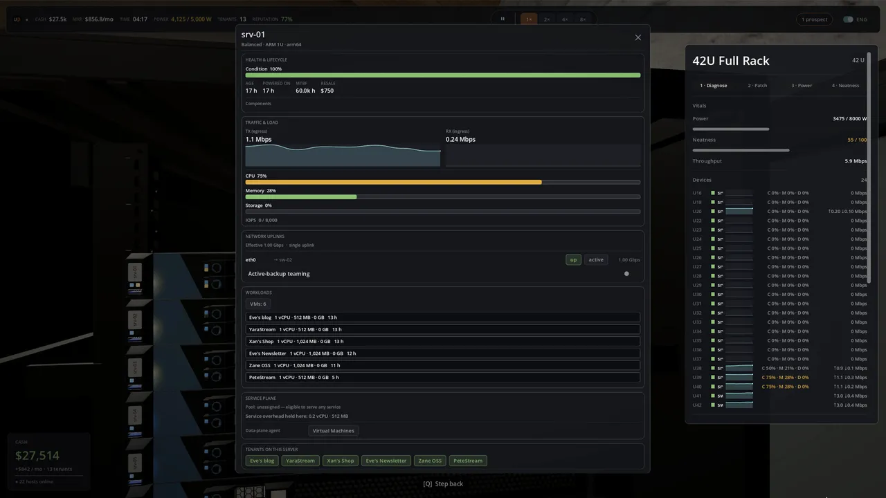 Uptime: A Cloud Provider Sim screenshot 6