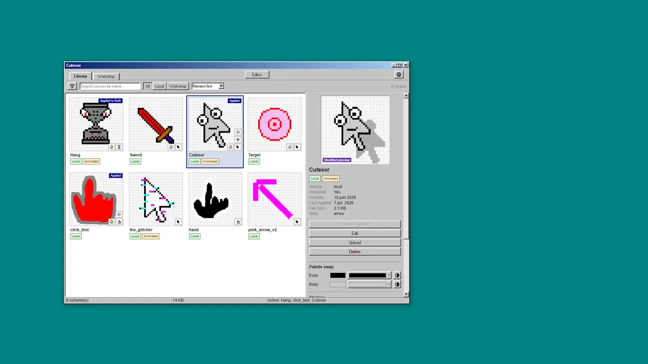 Cutesor screenshot 2