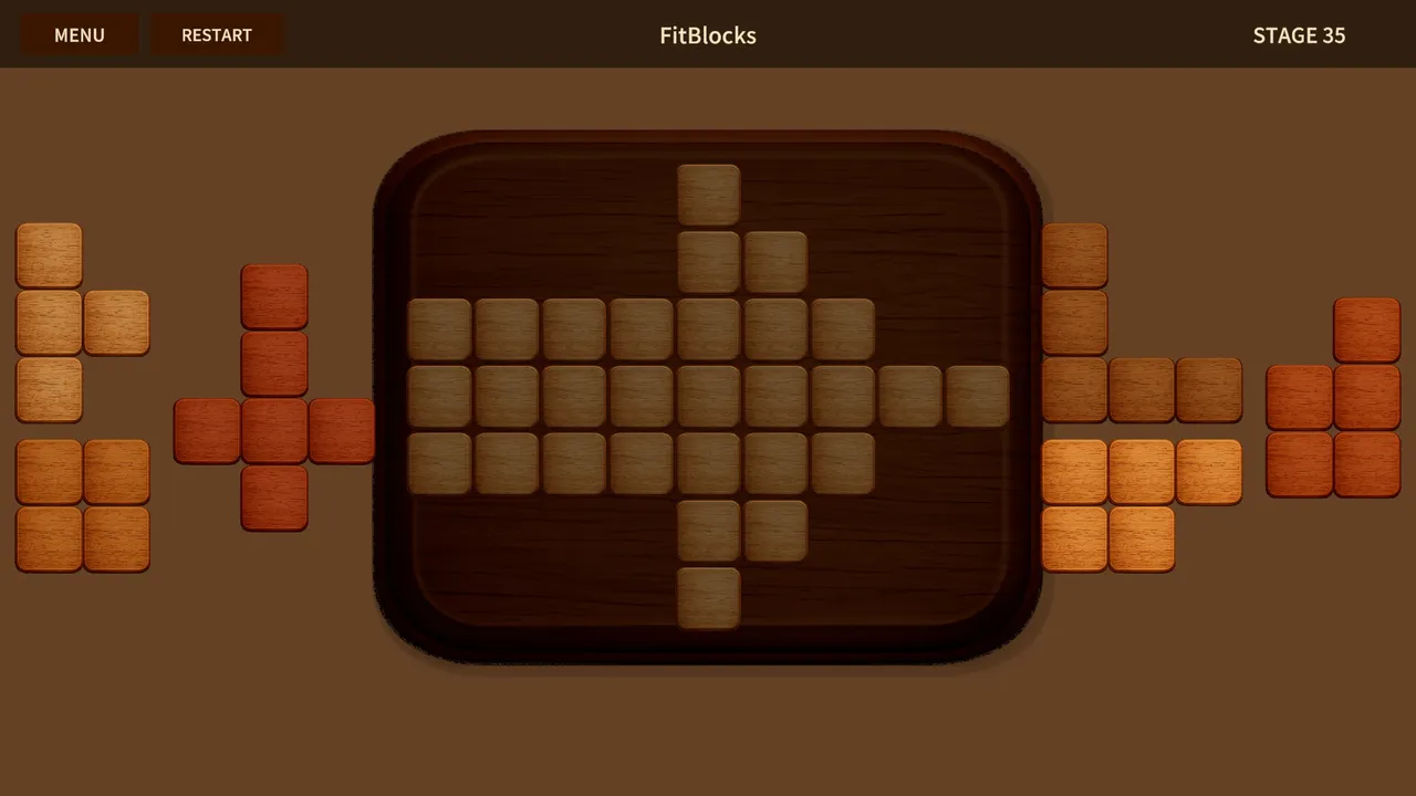 FitBlocks～Wooden block puzzle～ screenshot 2