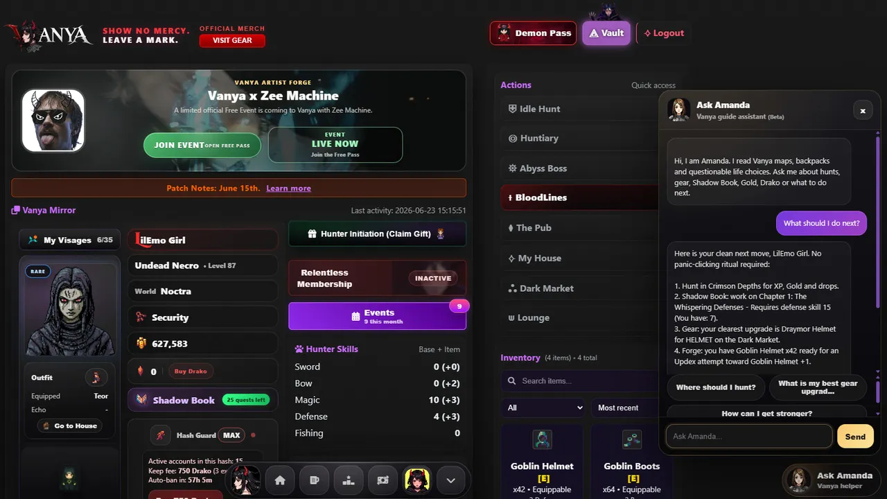 Vanya Online - Idle MMORPG screenshot 2