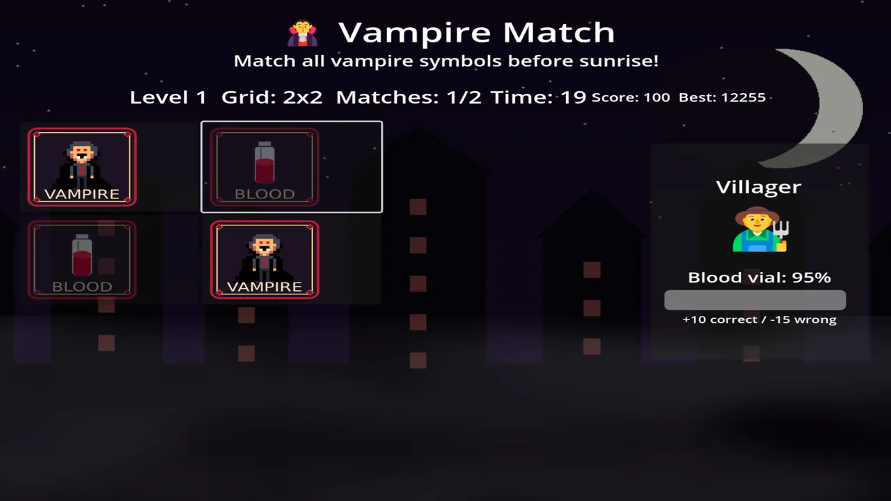 Vampire Match screenshot 1