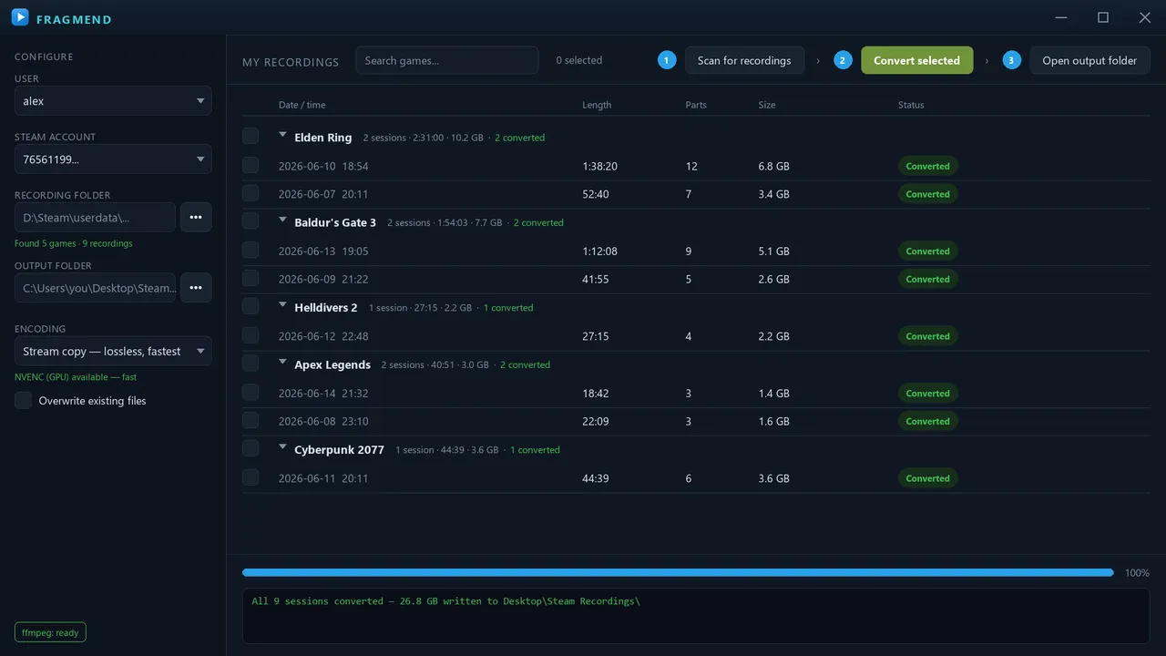 FragMend screenshot 5
