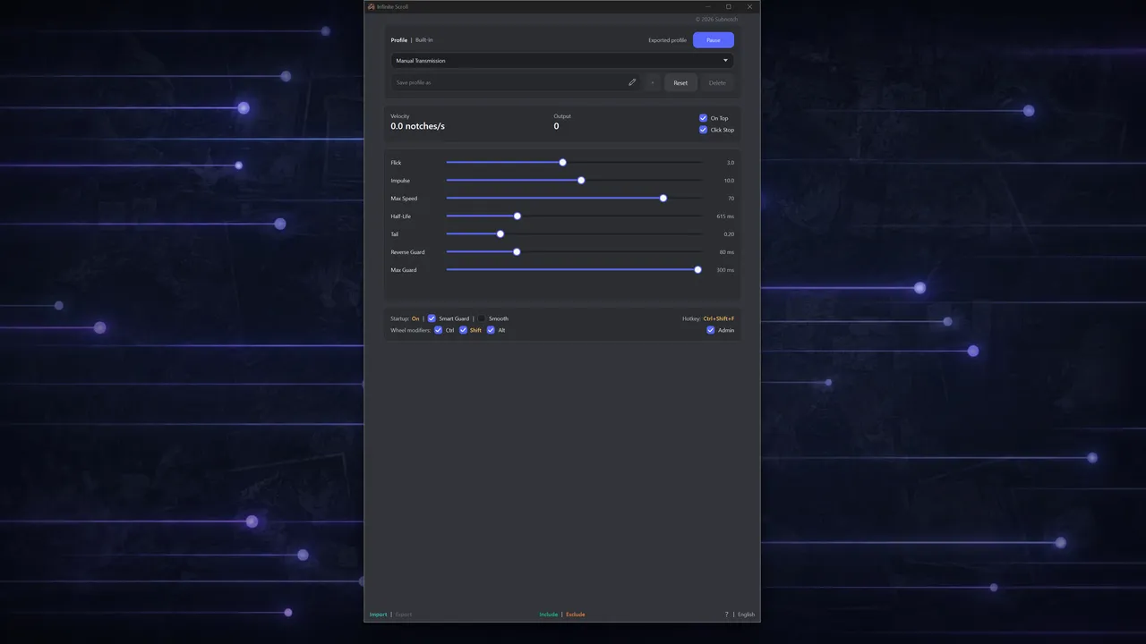 Infinite Scroll: Smooth Mouse Scrolling screenshot 1