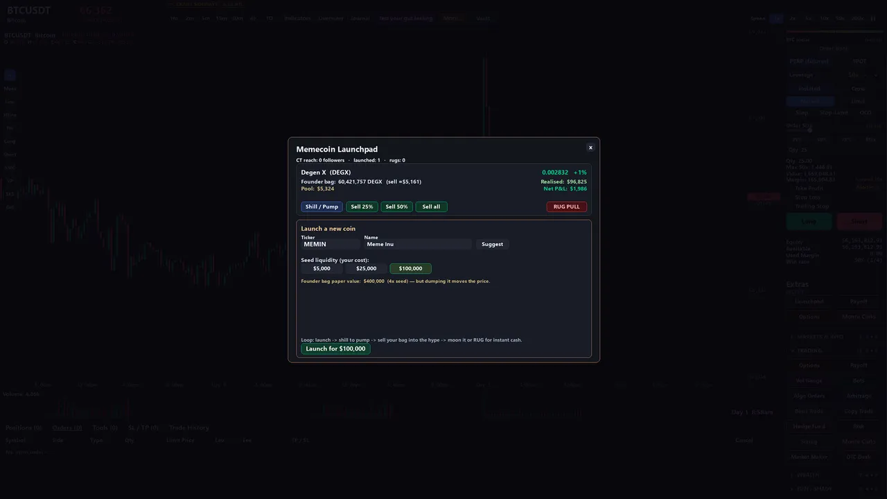 Bull&Bear Crypto Trading Simulator screenshot 4