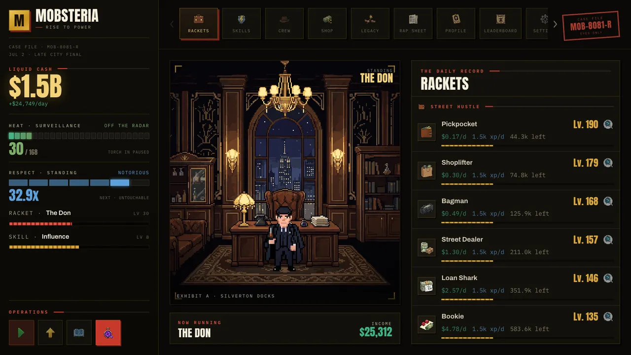 Mobsteria: Rise screenshot 1