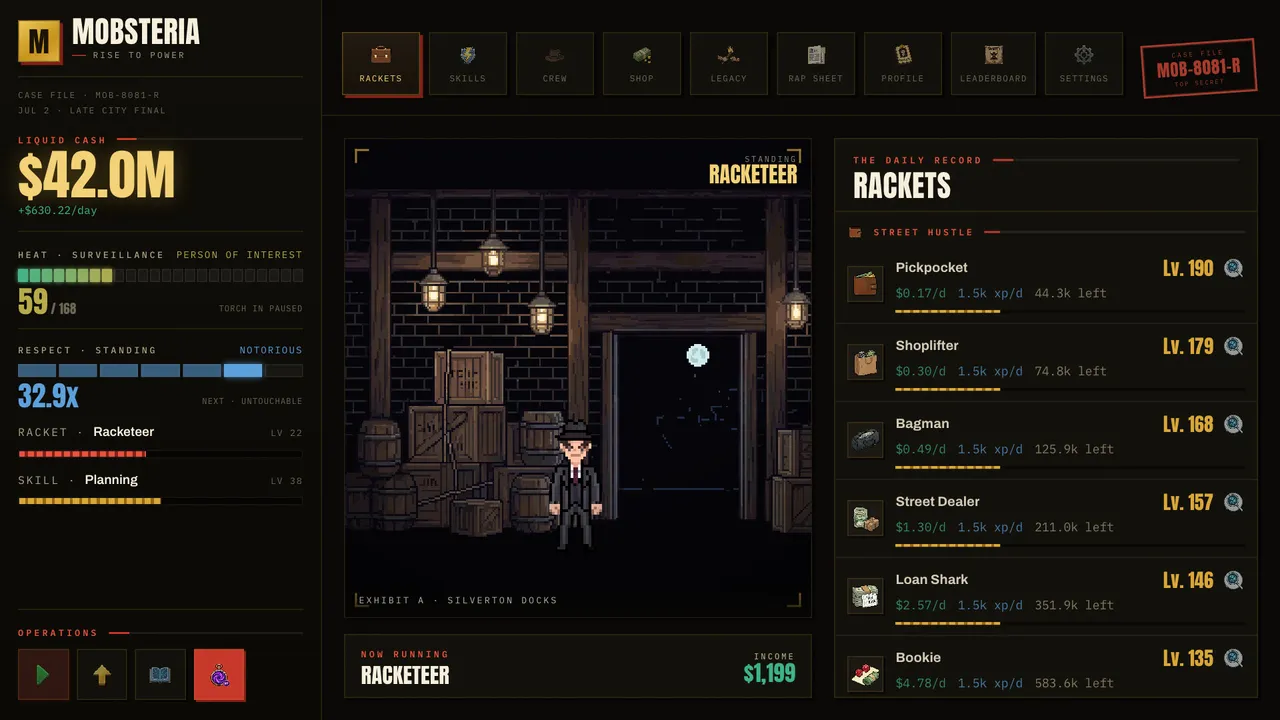 Mobsteria: Rise screenshot 2