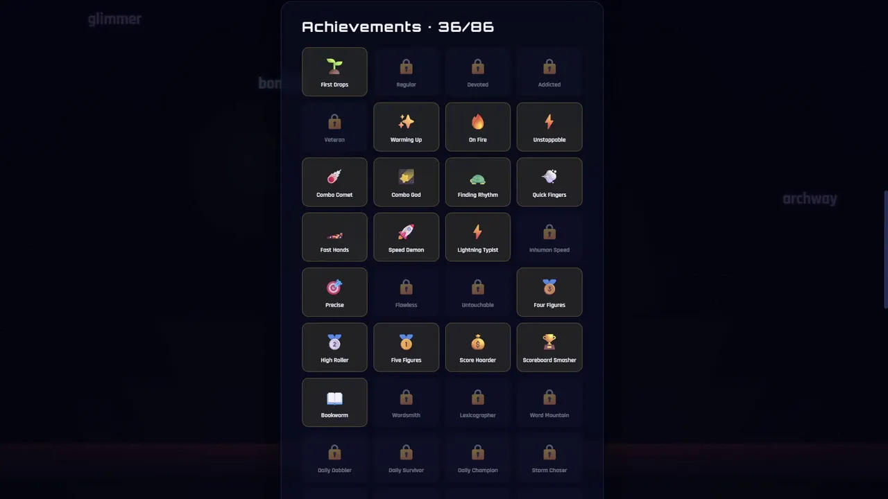 Typerain screenshot 1