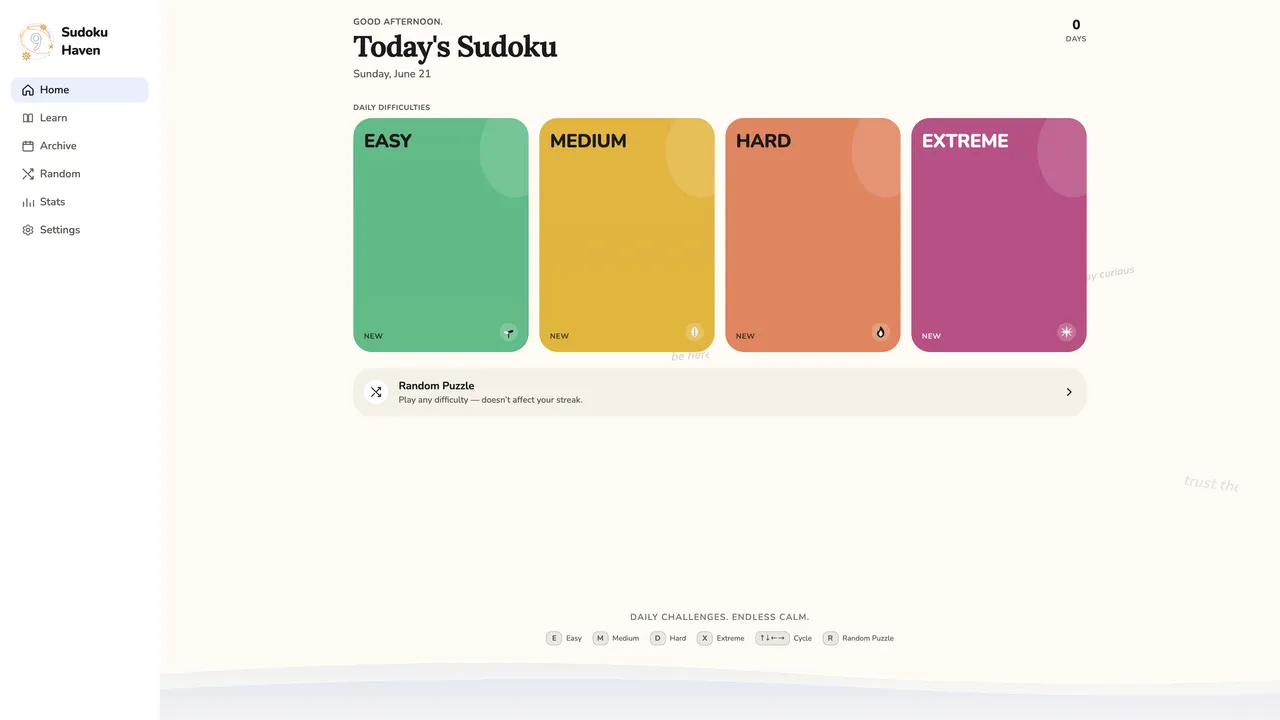 Sudoku Haven screenshot 1