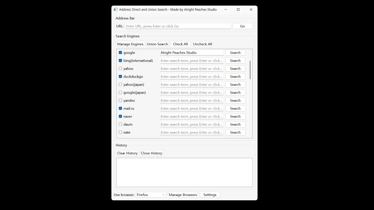 Address Direct and Union Search screenshot 2