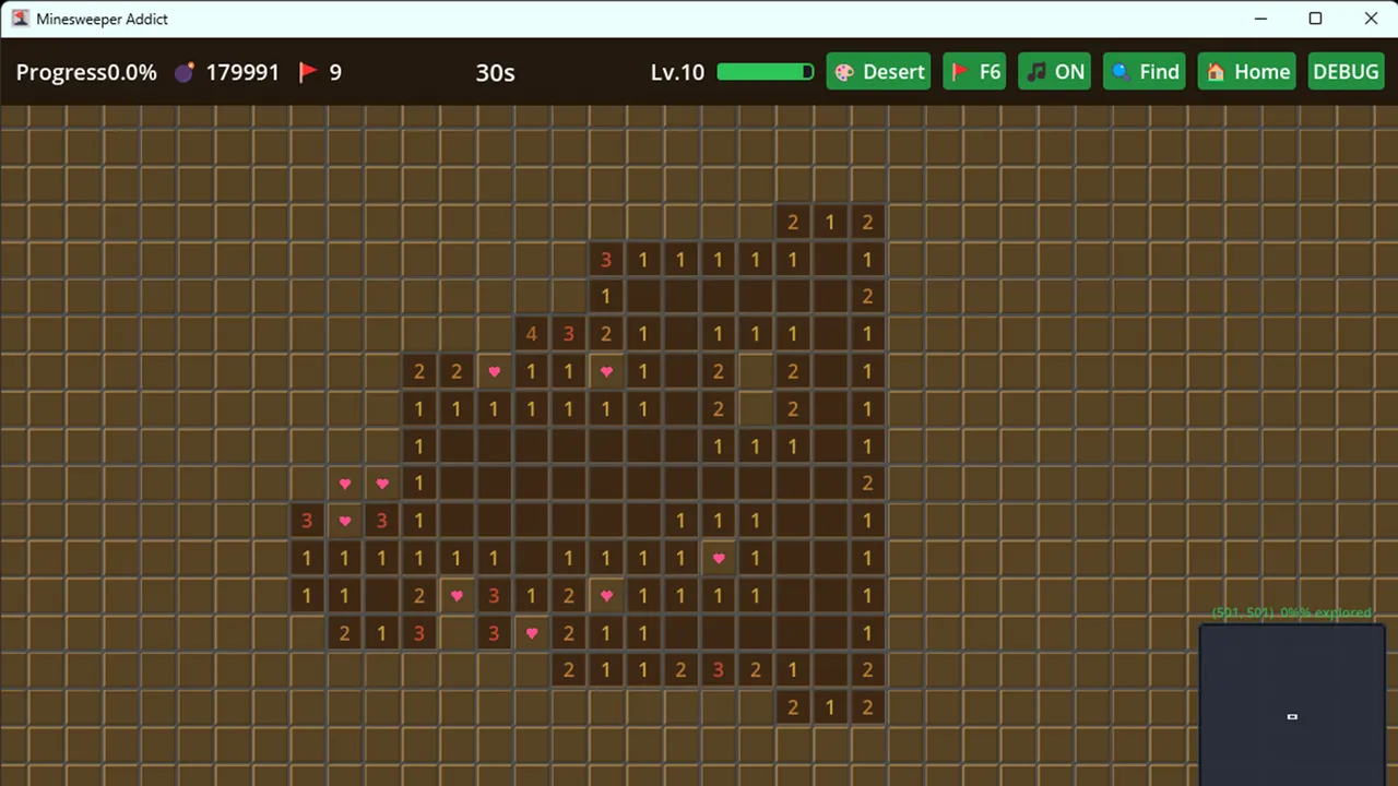 Infinite Minesweeper Simulator screenshot 3
