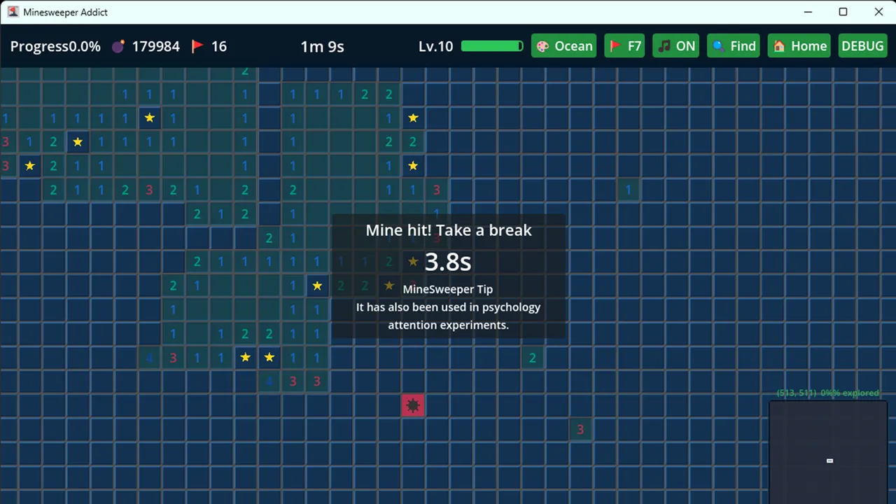 Infinite Minesweeper Simulator screenshot 4