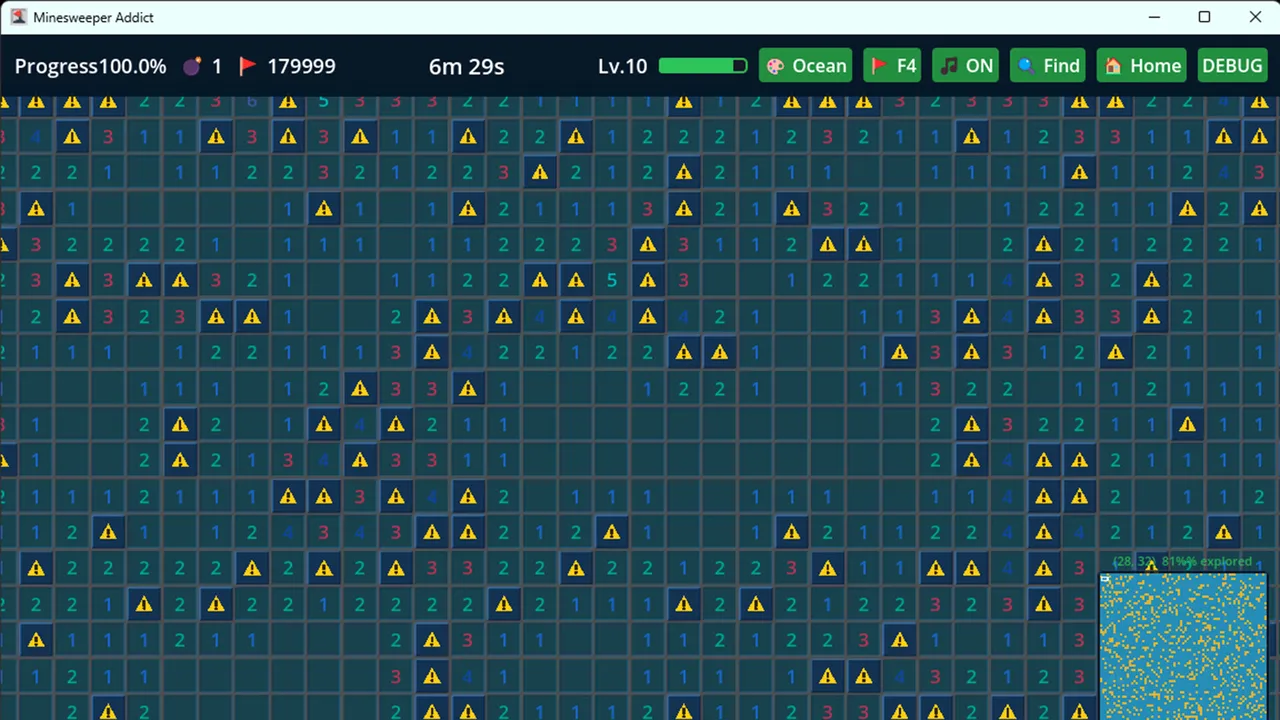 Infinite Minesweeper Simulator screenshot 5