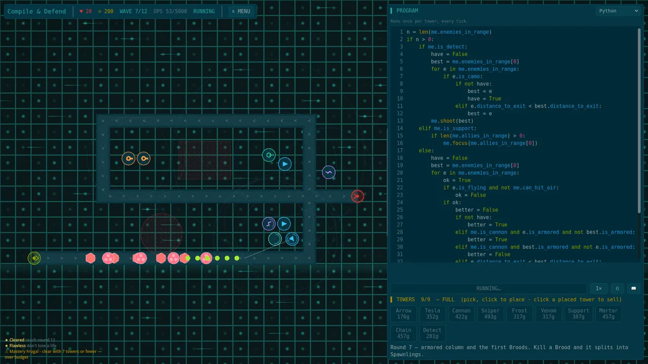 Compile & Defend screenshot 2