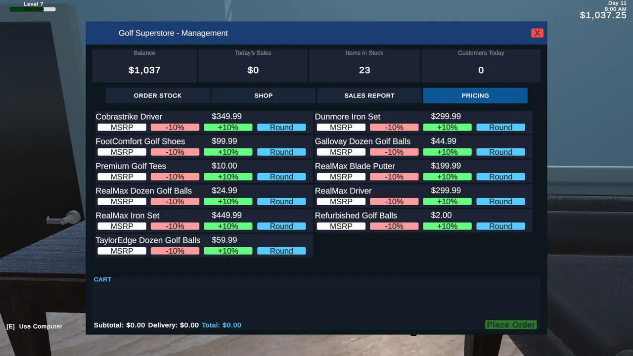 Golf Superstore Simulator screenshot 2
